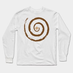 Tornado of Coffee Design for Boys Men Girls Women Kids Long Sleeve T-Shirt